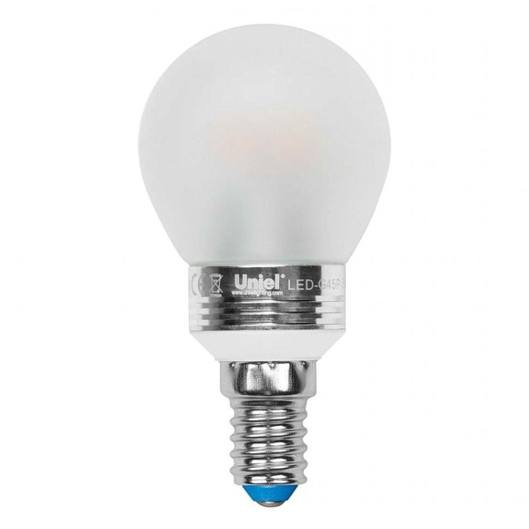 Лампа светодиодная (08010) E14 5W 4500K шар матовый LED-G45P-5W/NW/E14/FR