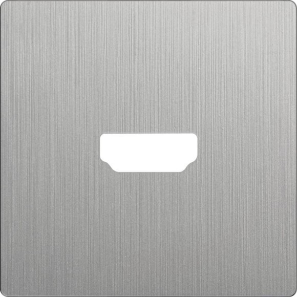 Накладка для розетки HDMI (серебряный рифленый) Werkel WL09-HDMI-CP