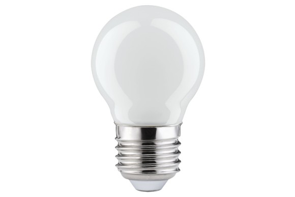Лампа светодиодная Paulmann Капля 0.6Вт 20лм 6000К E27 45мм 230В Опал 28030