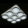 Потолочная светодиодная люстра Ambrella light Orbital High-Tech FH14/9 WH 288W D750*750