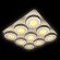 Потолочная светодиодная люстра Ambrella light Orbital High-Tech FH14/9 WH 288W D750*750