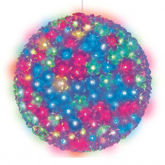 Подвесной светильник «Шар с цветами сакуры» d=27см (09577) ULD-H2727-300/DTA RGB IP20
