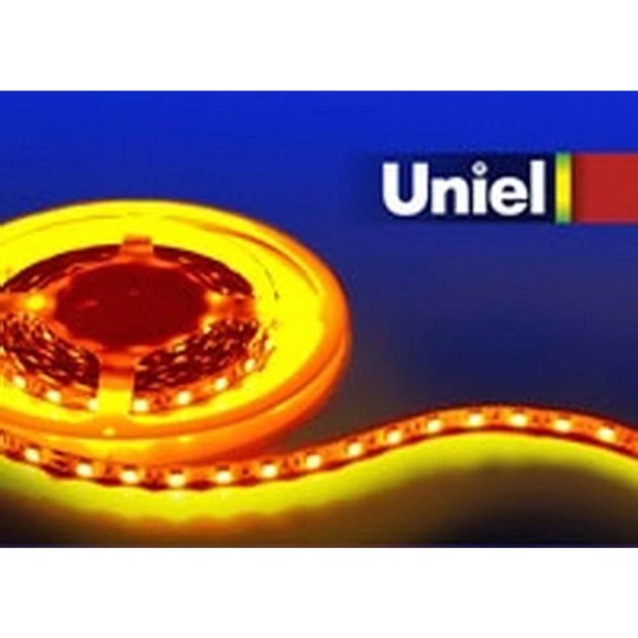Светодиодная лента Uniel (04938) 5M желтый 72W ULS-5050-60LED/m-10mm-IP33-DC12V-14,4W/m-5M-YELLOW