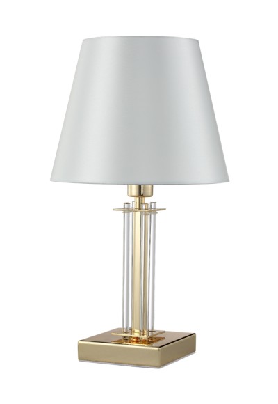 Настольная лампа NICOLAS LG1 GOLD/WHITE Crystal Lux
