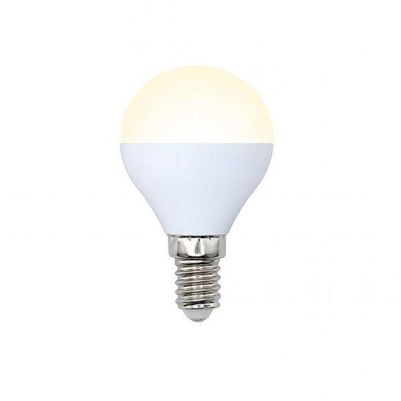 Лампа светодиодная (10217) E14 6W 3000K шар матовый LED-G45-6W/WW/E14/FR/O