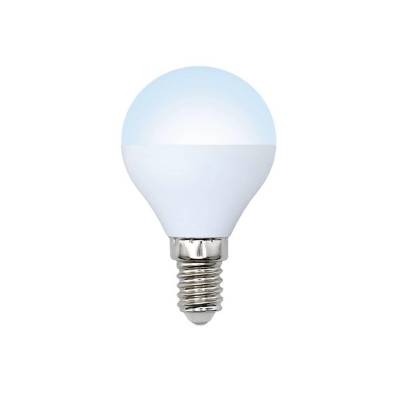 Лампа светодиодная диммируемая (10701) E14 6W 3000K шар матовый LED-G45-6W/NW/E14/FR/DIM/O