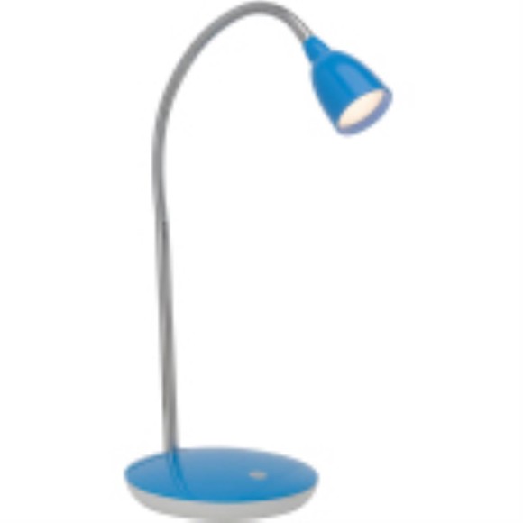 Лампа настольная "Anthony" LED 3W , метал/пластик, синяя