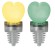 3855 Пробка LED Сердце, зеленый+желтый