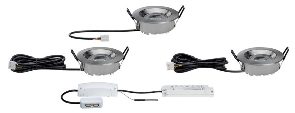 50068 Светильник встраиваемый SmartHome ZB Lens EBL Set IP44 LED