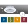 99739 Светильник - комплект Premium EBL Starr max.3x50W, белый