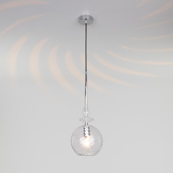 Подвесной светильник со стеклянным плафоном 50192/1 прозрачный