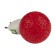 Настенный светодиодный светильник (10329) Uniel DTL-309-Шар/Red/1LED/0,1W
