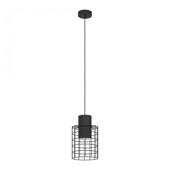 43625 Подвесной потолочный светильник (люстра) MILLIGAN, 1Х40W, E27, H1100, Ø200, сталь, черный/белый