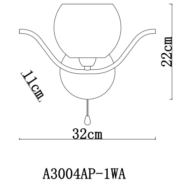 Бра Liverpool a3004ap-1wa Arte Lamp картинка 3