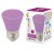 Лампа декоративная светодиодная (UL-00005644) Volpe E27 1W фиолетовая матовая LED-D45-1W/PURPLE/E27/FR/С BELL