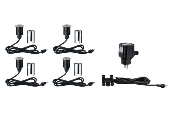 93784 Комплект светильников MiniBoden EBL rund IP67 Basis 4x1W Est 93784 Комплект светильников MiniBoden EBL rund IP67 Basis 4x1W Est