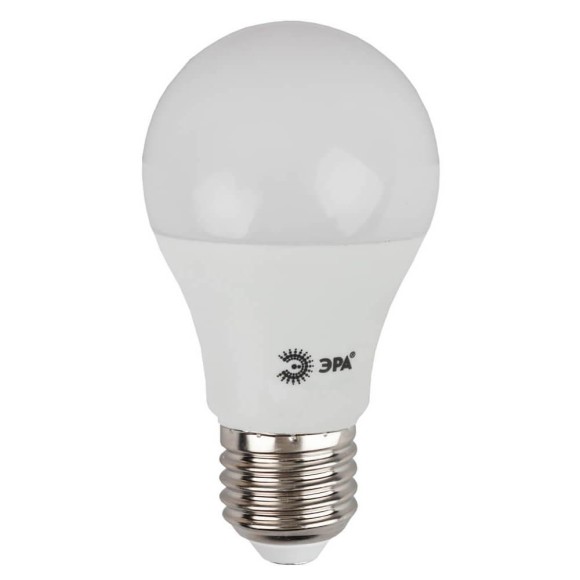 Лампа светодиодная ЭРА E27 8W 2700K матовая ECO LED A60-8W-827-E27