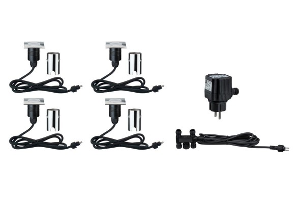 93786 Набор светильников MiniBoden EBL eckig IP67 Basis 4x1W Est 93786 Набор светильников MiniBoden EBL eckig IP67 Basis 4x1W Est