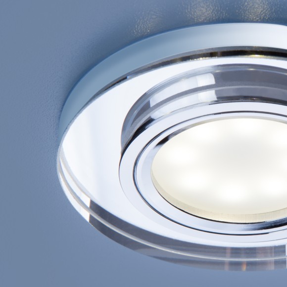 Встраиваемый точечный светильник со светодиодной подсветкой 2227 MR16 SL зеркальный/серебро Elektrostandard Встраиваемый точечный светильник со светодиодной подсветкой 2227 MR16 SL зеркальный/серебро Elektrostandard