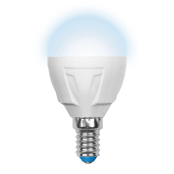 Лампа светодиодная (UL-00000771) E14 7W 4500K матовая LED-G45-7W/NW/E14/FR PLP01WH