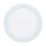 99133 Светодиод. встраив. светильник FUEVA 5, 10,5W (LED), Ø166, ET26, 1200lm, 3000K, сталь, белый/п