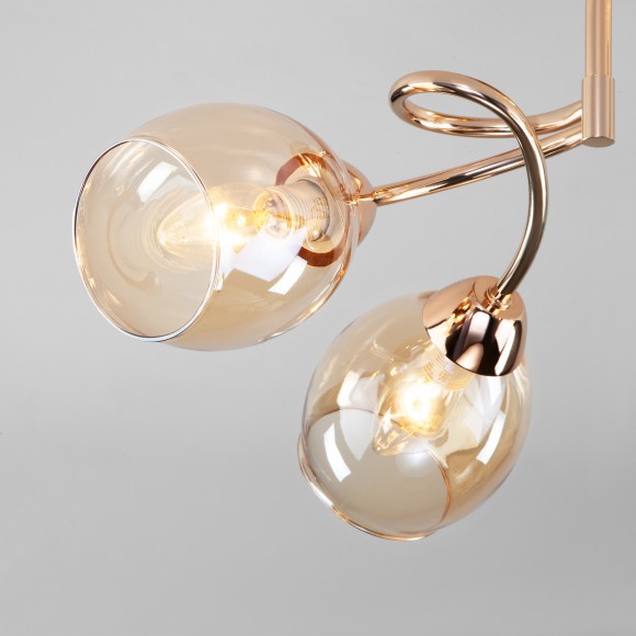 Потолочная люстра со стеклянными плафонами 30171/4 золото Потолочная люстра со стеклянными плафонами 30171/4 золото