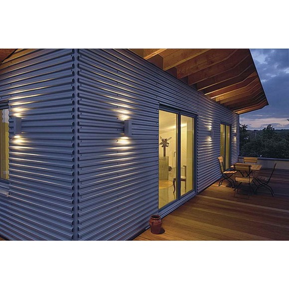 Светильник настенный Theo Up-Down Out серебристый 229532