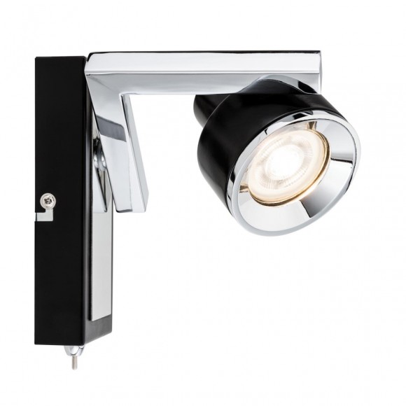 66670 Светильник Turn max1x10W GU10 черный/хром 66670 Светильник Turn max1x10W GU10 черный/хром