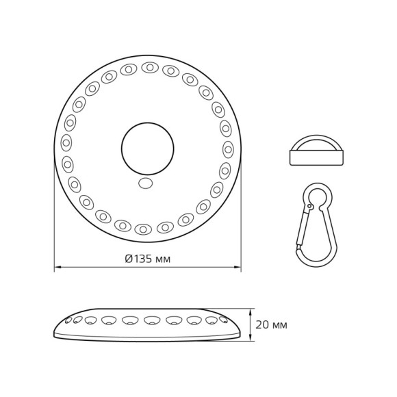 Фонарь Gauss GF003 Фонарь Gauss GF003