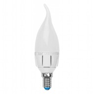 Лампа светодиодная (08136) E14 6W 4500K свеча на ветру матовая LED-CW37-6W/NW/E14/FR ALM01WH