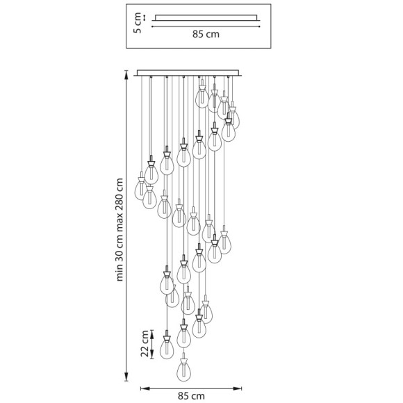 Каскадная люстра Lightstar 805289 Каскадная люстра Lightstar 805289