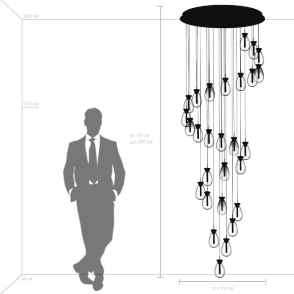 Каскадная люстра Lightstar 805289 Каскадная люстра Lightstar 805289