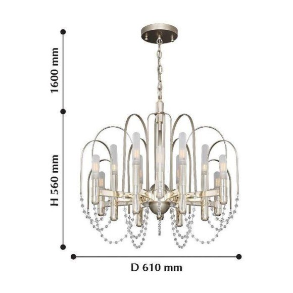 Подвесная люстра Favourite La Salute 2308-12P Подвесная люстра Favourite La Salute 2308-12P