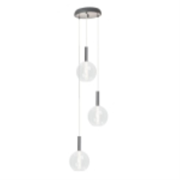 Светильник потолочный с подвесом "Elegant" 3x5W, мет./стекло, 230V,LED,хром