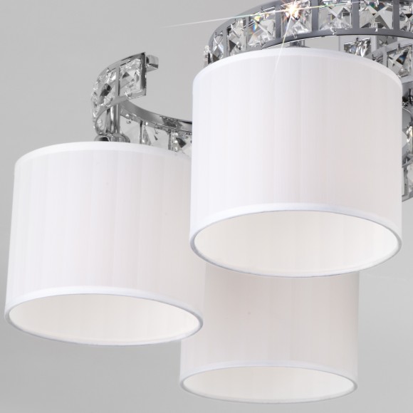 Потолочная люстра с абажурами 60104/8 хром Потолочная люстра с абажурами 60104/8 хром