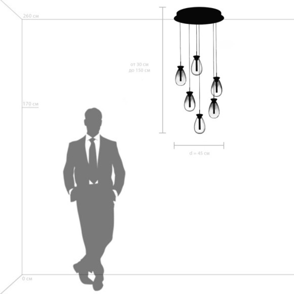 Каскадная люстра Lightstar 805169 Каскадная люстра Lightstar 805169