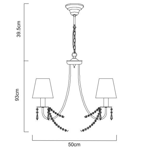 Люстра Armonico a5008lm-5go Arte Lamp