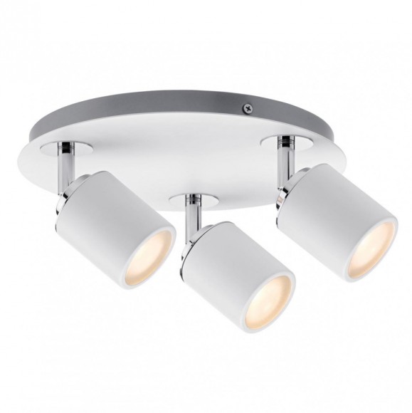 Светильник потолочный Paulmann Tube D250 макс.3x10Вт GU10 IP44 230В Белый/Хром Металл Без ламп 66719 Светильник потолочный Paulmann Tube D250 макс.3x10Вт GU10 IP44 230В Белый/Хром Металл Без ламп 66719