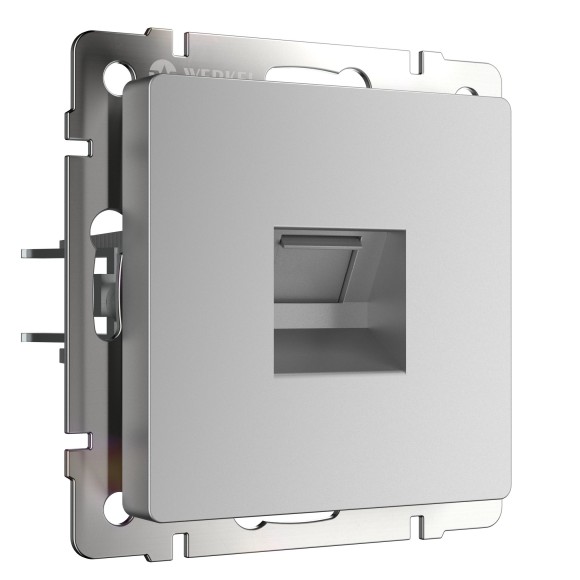 Розетка Ethernet RJ-45 (серебряный) W1181006