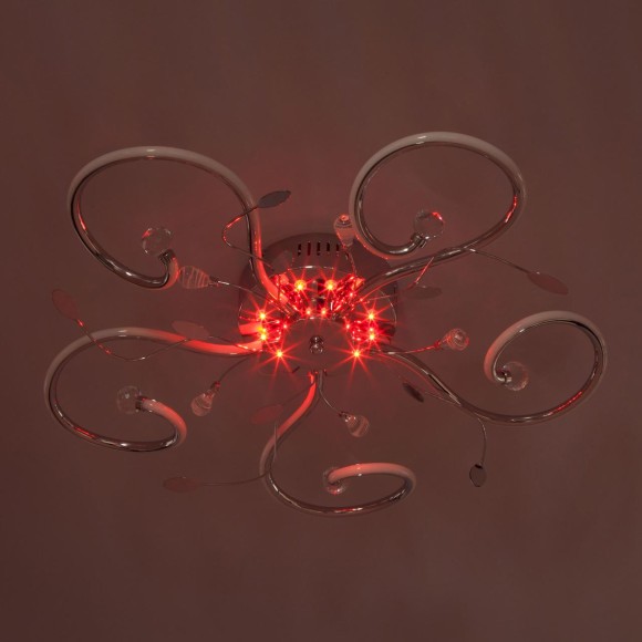 Светодиодная люстра с пультом 90129/5 хром Светодиодная люстра с пультом 90129/5 хром