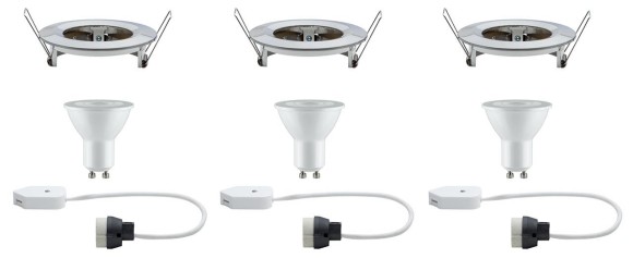 93654 Prem EBL Nova rd starr LED 3x6,1W Eisen 93654 Prem EBL Nova rd starr LED 3x6,1W Eisen