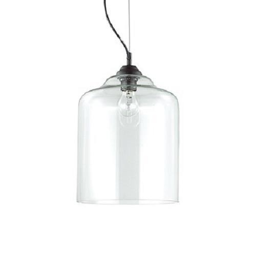 Подвесной светильник Ideal Lux Bistrò SP1 макс.60Вт Е27 230В Черный/Прозрачный Металл/Стекло 112305