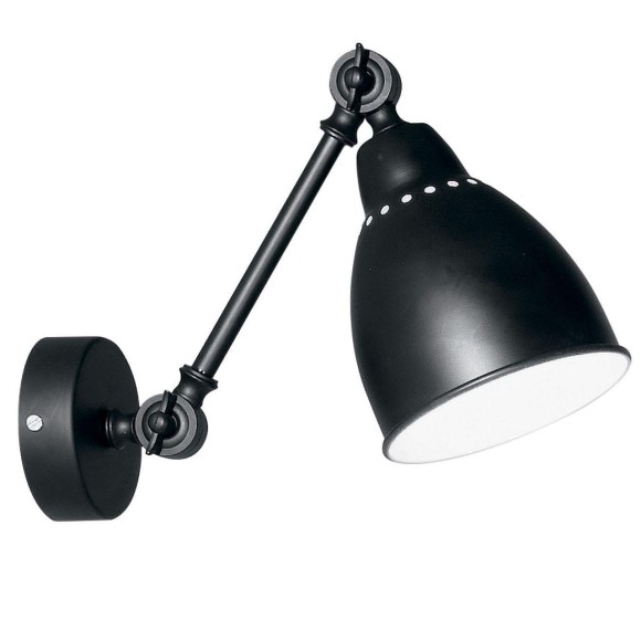 Настенный светильник Ideal Lux Newton AP1 макс.60Вт Е27 IP20 230В Матовый черный Металл 027852 