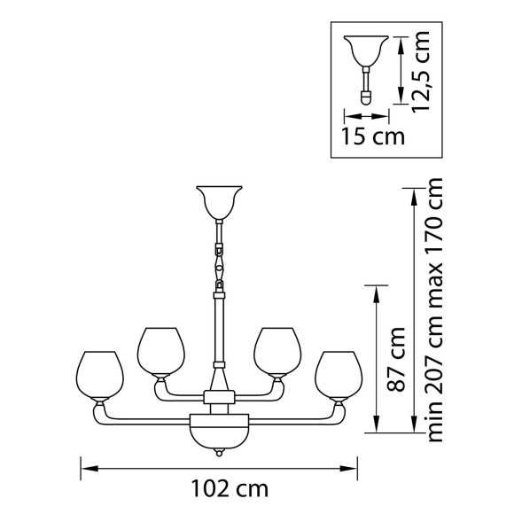 Люстра Delta 706152 Osgona Люстра Delta 706152 Osgona