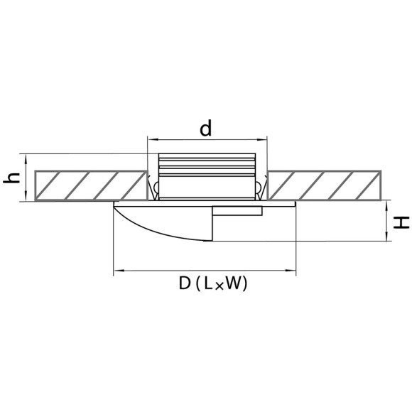 Светильник встраиваемый Lightstar Lumina 212137