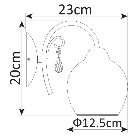 Бра Millo a9548ap-1cc Arte Lamp Бра Millo a9548ap-1cc Arte Lamp