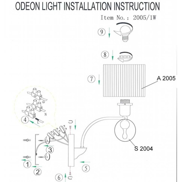 Бра Viga 2005/1W Odeon Light Бра Viga 2005/1W Odeon Light
