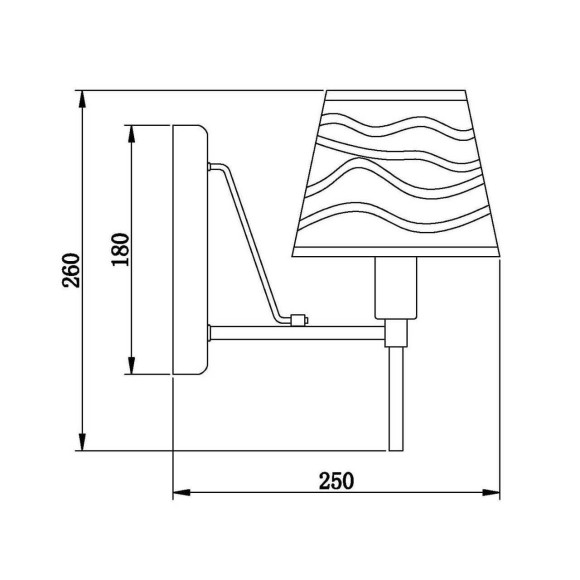 Бра Vele Luce Ardente VL1473W01