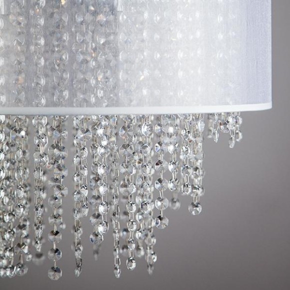 Подвесная люстра Eurosvet Grace 10070/5 хром/белый Strotskis