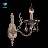 Бра с тонированным хрусталем 3281/1 белый с золотом / тонированный хрусталь Бра с тонированным хрусталем 3281/1 белый с золотом / тонированный хрусталь